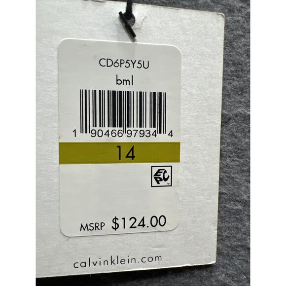 Calvin Klein Color Striped Scuba Sheath Dress Career Work Office Womens Size 14 - Picture 13 of 16